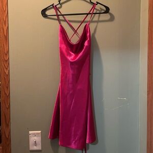 woman’s silky dress